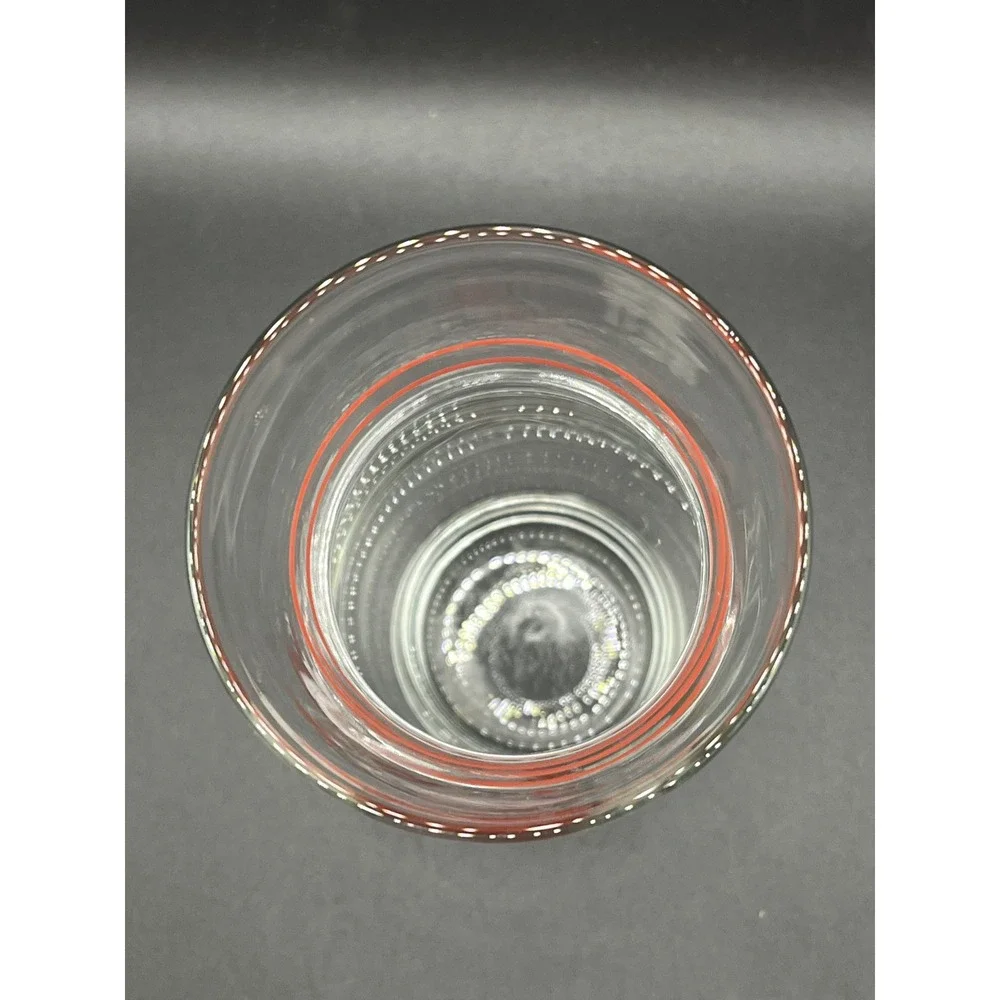 Vtg‎ Clear Glass Cardinal Floral Chimney Decorative Flower Vase